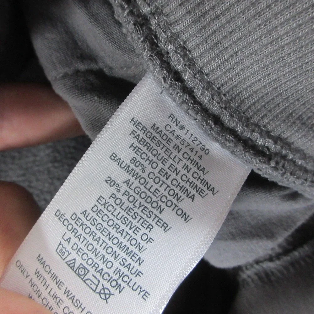 True Religion Sweatpants Mens L Gray Elastic Waist Drawstring Pockets‎ Logo